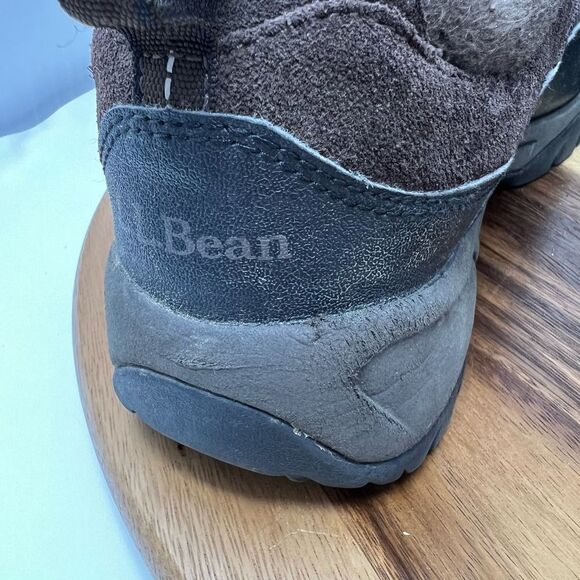 LL Bean Men's Size 9 Medium Comfort Brown Leather Suede Slip On Shoes 277304 - Picture 10 of 12